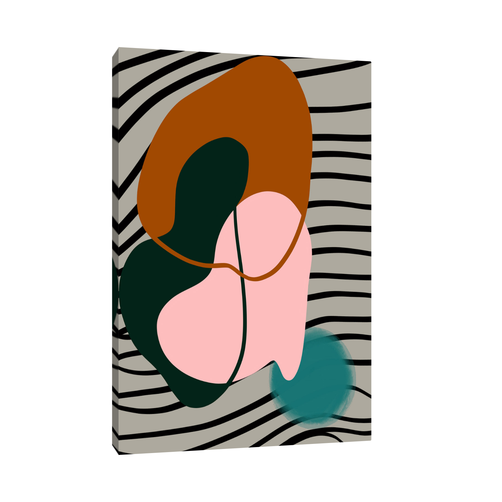 Umetnička slika Geometriski ritam II na platnu - NS Canvas Shop