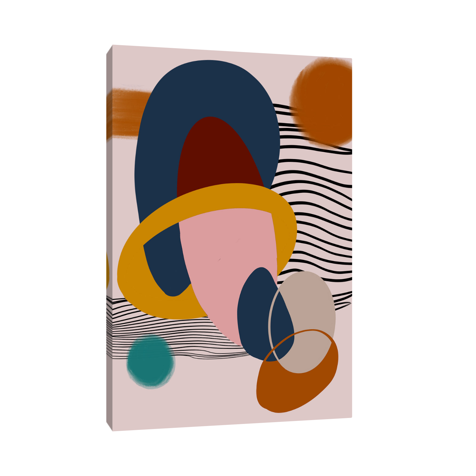 Umetnička slika Geometriski ritam III na platnu - NS Canvas Shop