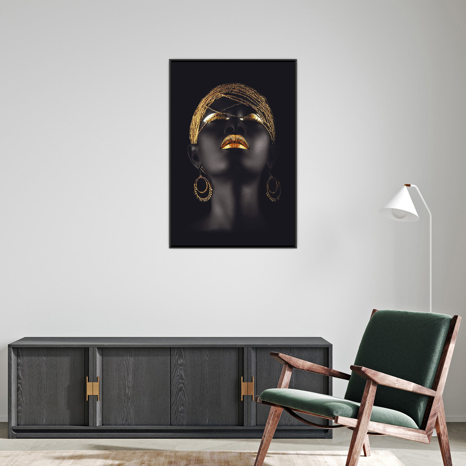 Umetnička slika Golden girl na platnu - NS Canvas Shop