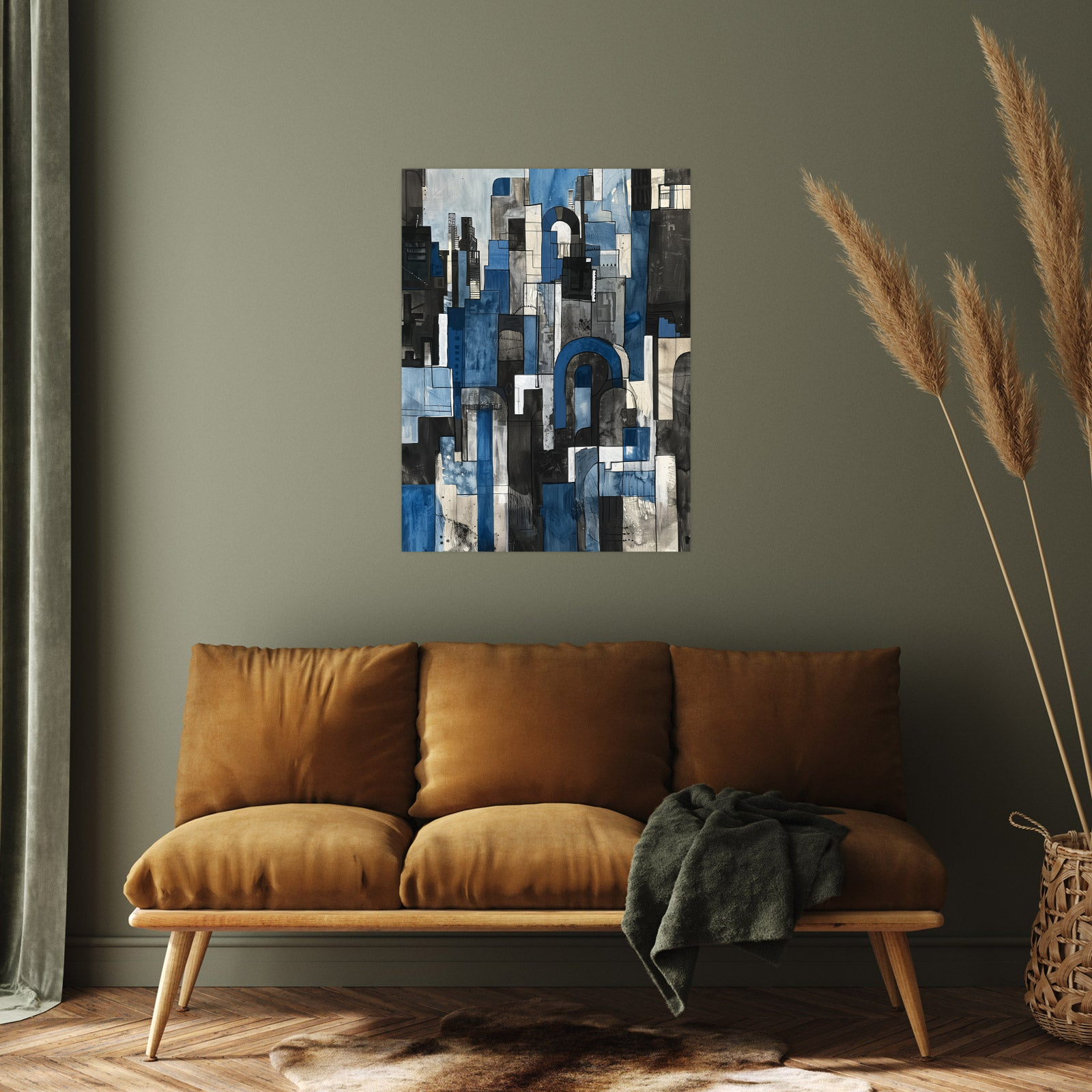 Umetnička slika Grad nocu II na platnu - NS Canvas Shop