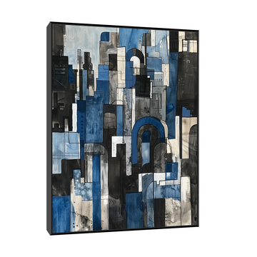 Umetnička slika Grad nocu II na platnu - NS Canvas Shop