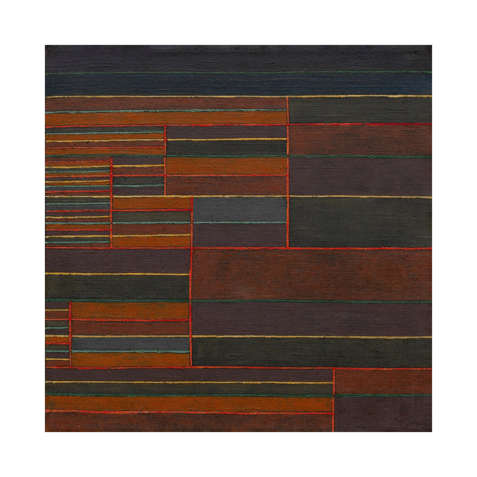 Umetnička slika In the Current Six Thresholds, Paul Klee na platnu - NS Canvas Shop