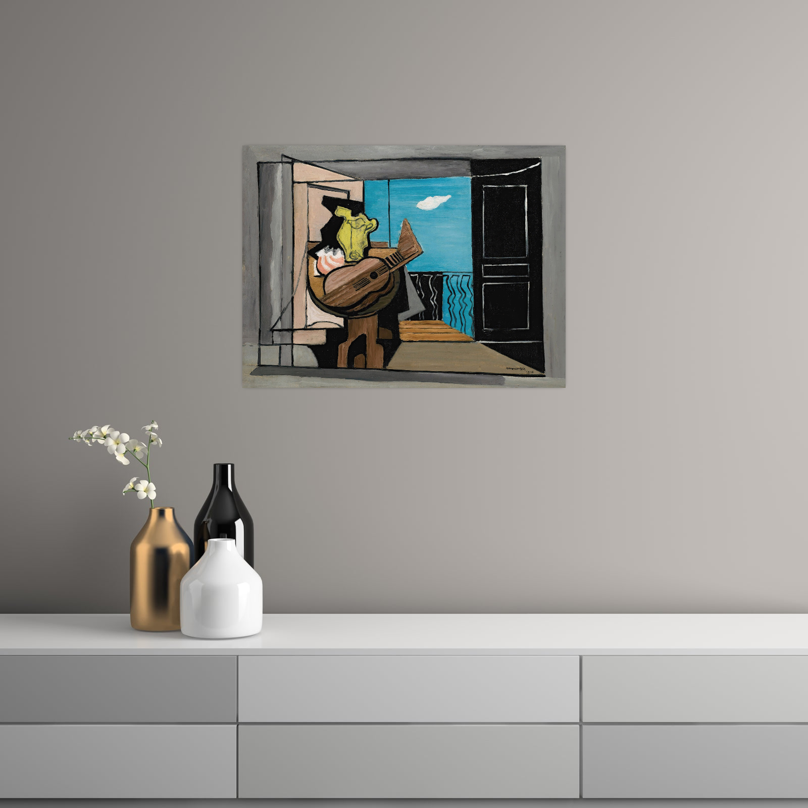 Umetnička slika Interieur Au Balcon, Louis Marcoussis na platnu - NS Canvas Shop