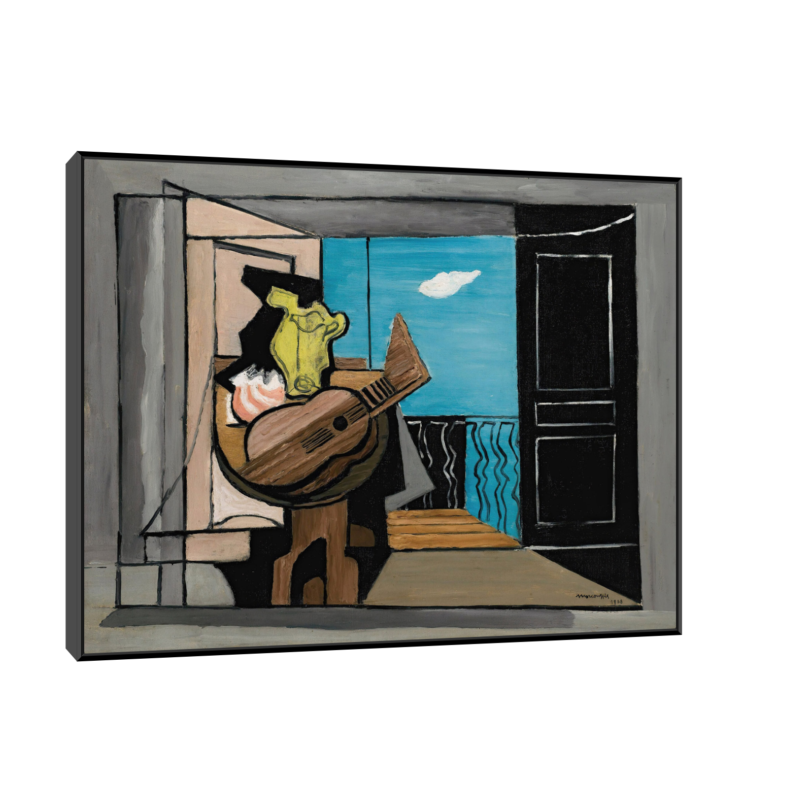 Umetnička slika Interieur Au Balcon, Louis Marcoussis na platnu - NS Canvas Shop