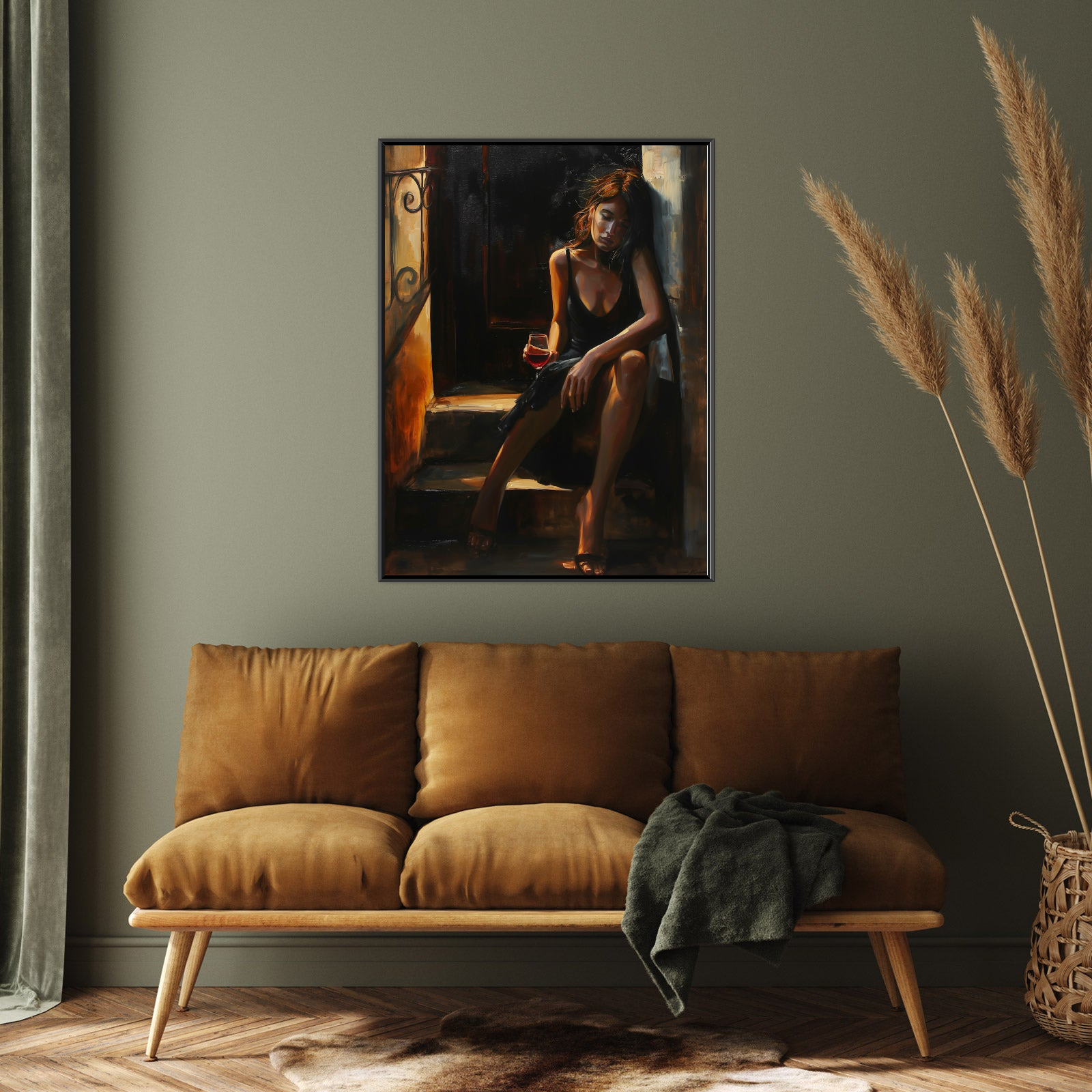 Umetnička slika Iščekivanje na platnu - NS Canvas Shop