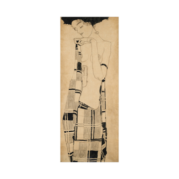 Umetnička slika Standing Girl, Egon Schiele na platnu - NS Canvas Shop