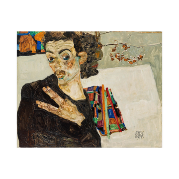 Umetnička slika Selbstbildnis, Egon Schiele na platnu - NS Canvas Shop