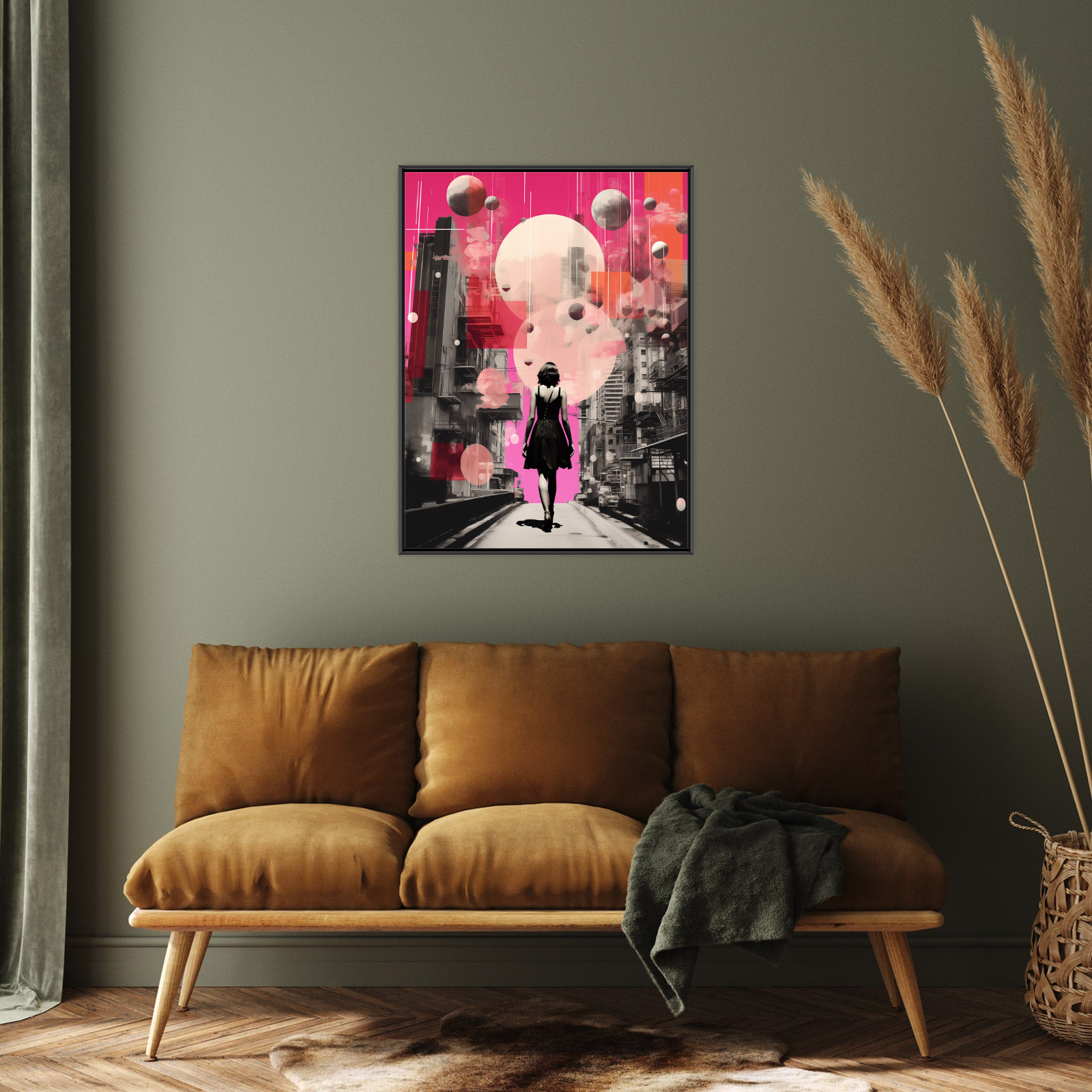 Umetnička slika Kroz grad na platnu - NS Canvas Shop