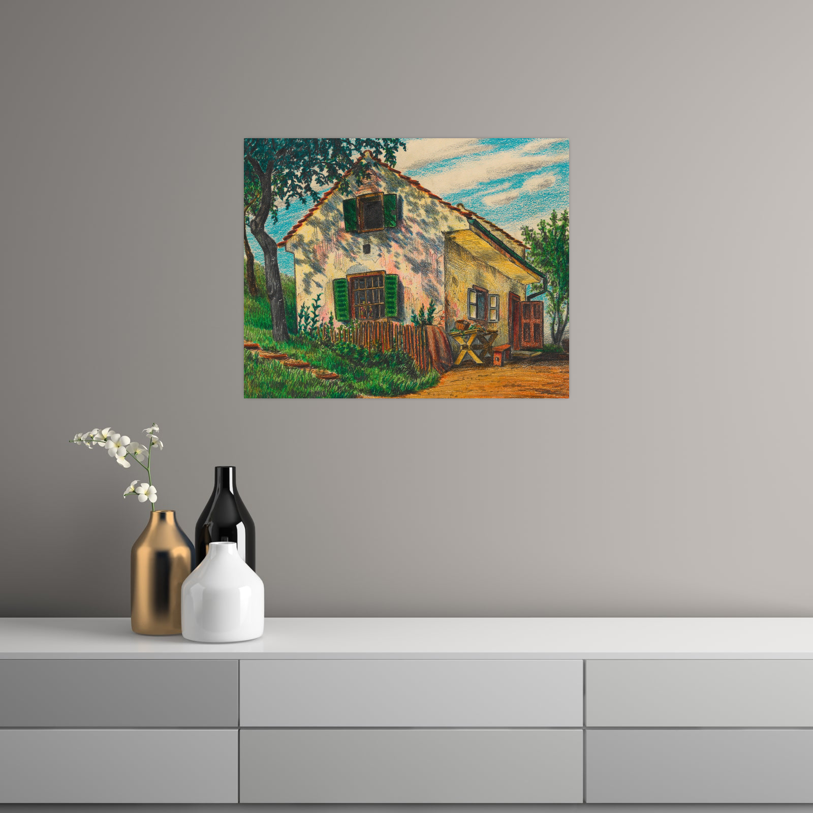 Umetnička slika Küchenhaus Hundsdorf, Karl Wiener na platnu - NS Canvas Shop