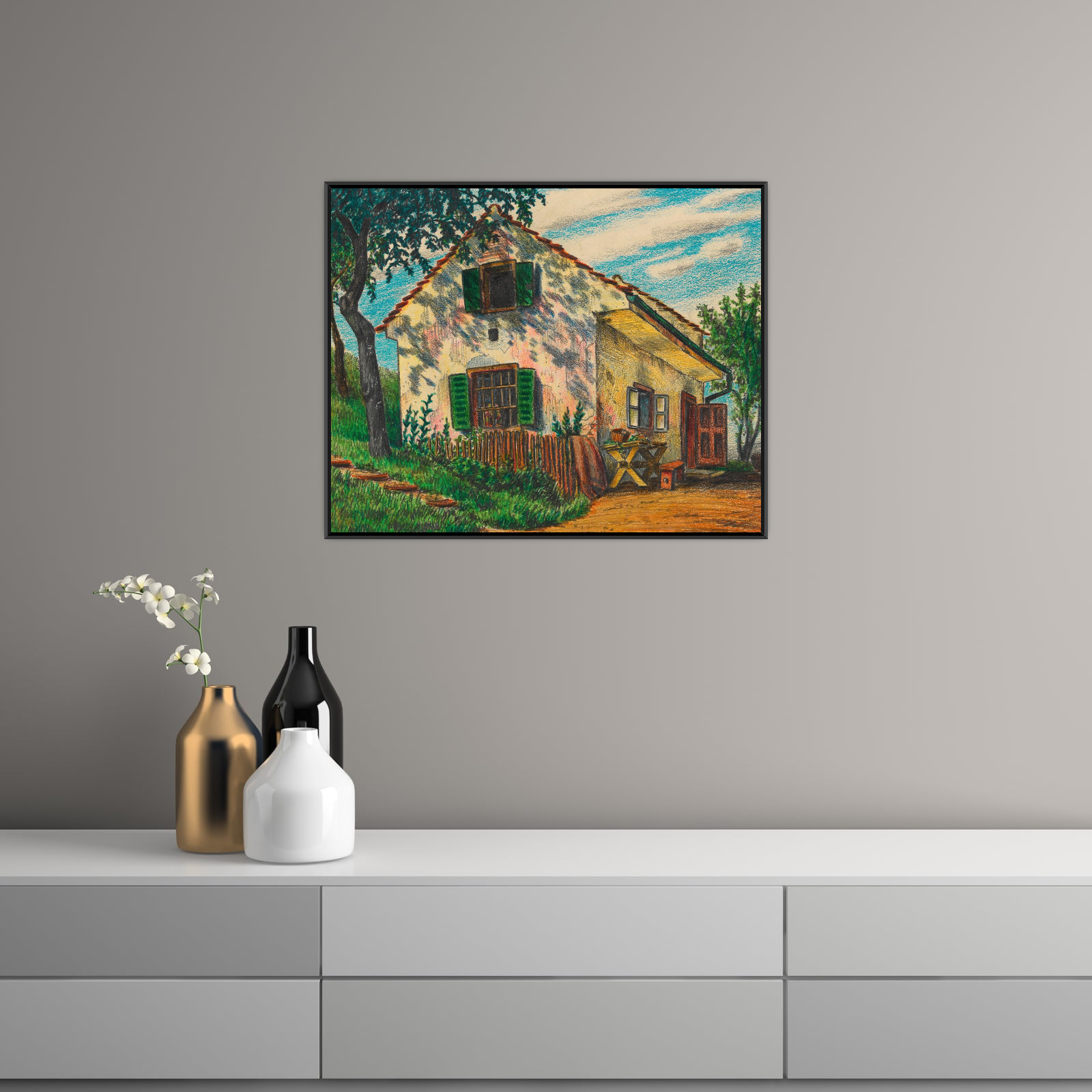 Umetnička slika Küchenhaus Hundsdorf, Karl Wiener na platnu - NS Canvas Shop