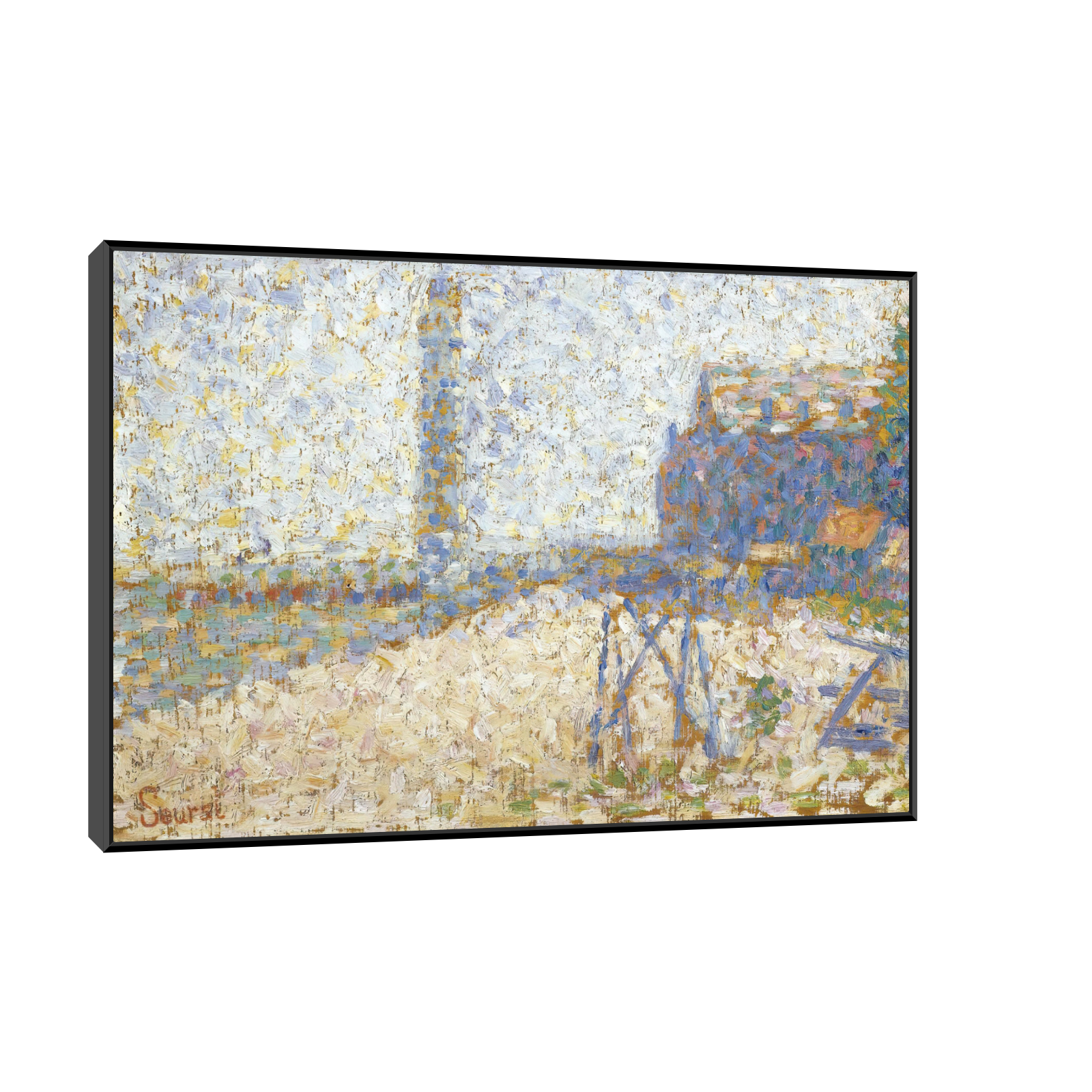 Umetnička slika L’hospice Et Le Phare De Honfleur, Georges Seurat na platnu - NS Canvas Shop