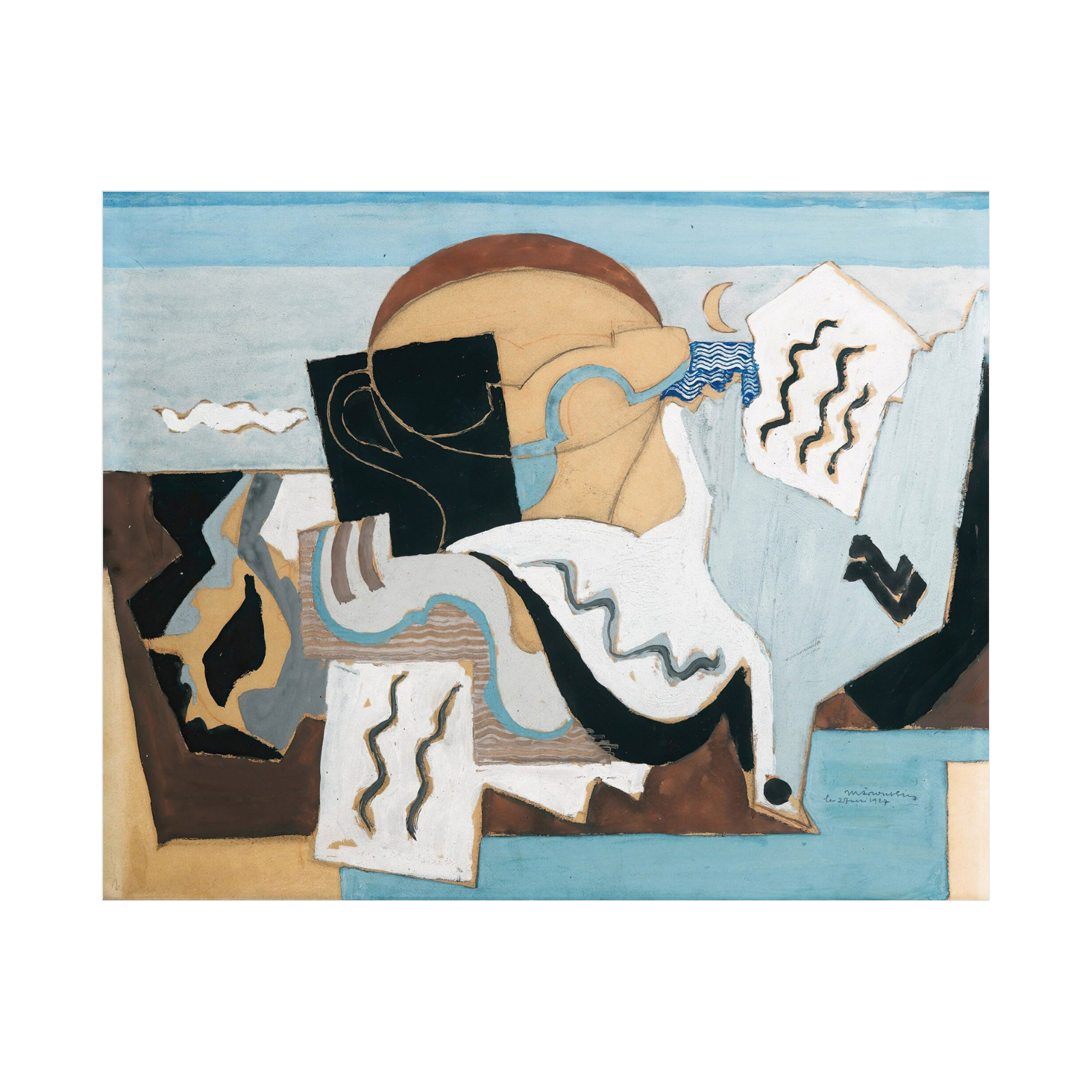 Umetnička slika La Colombe Poignardée, Louis Marcoussis na platnu - NS Canvas Shop
