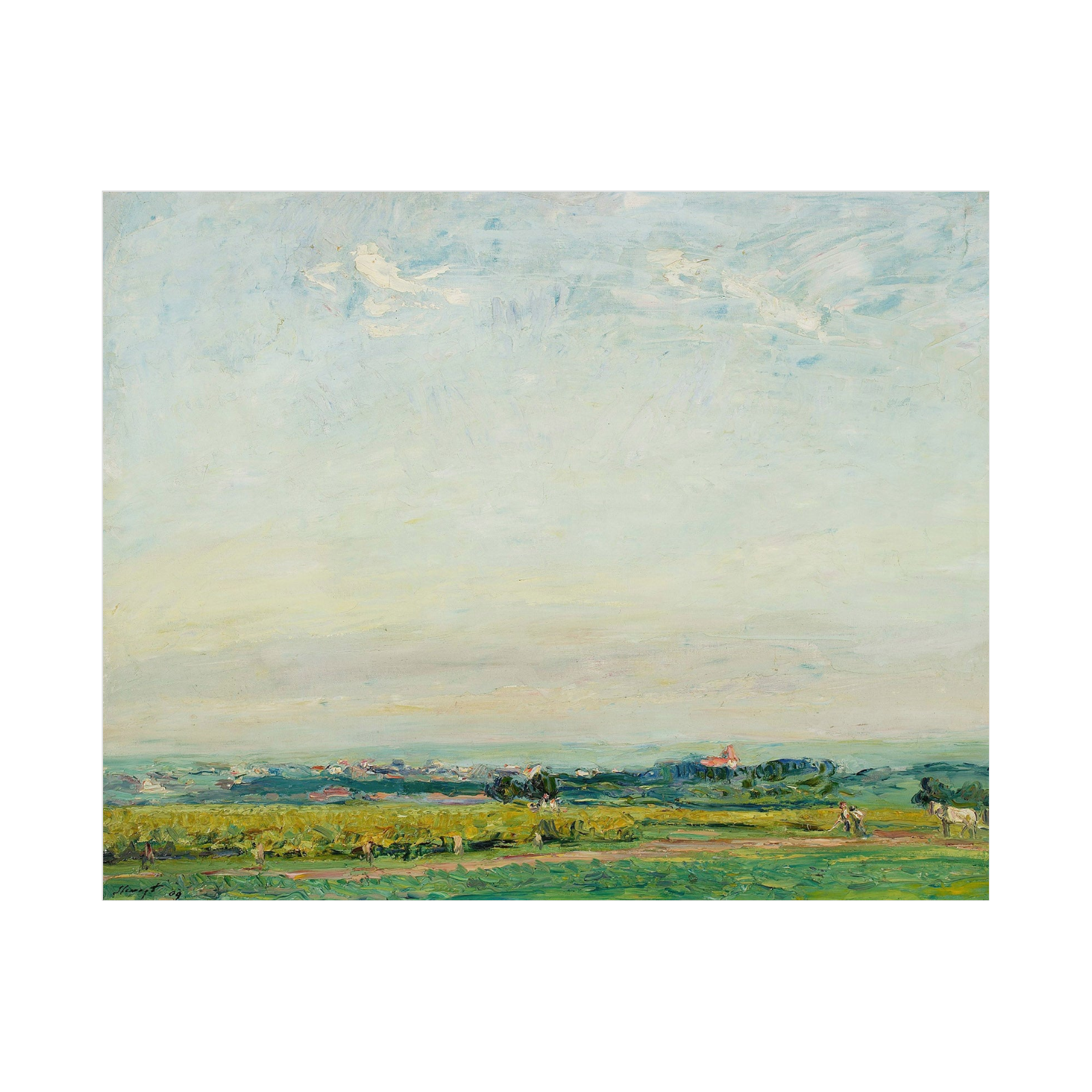 Umetnička slika Landscape from Palatinate, Max Slevogt na platnu - NS Canvas Shop