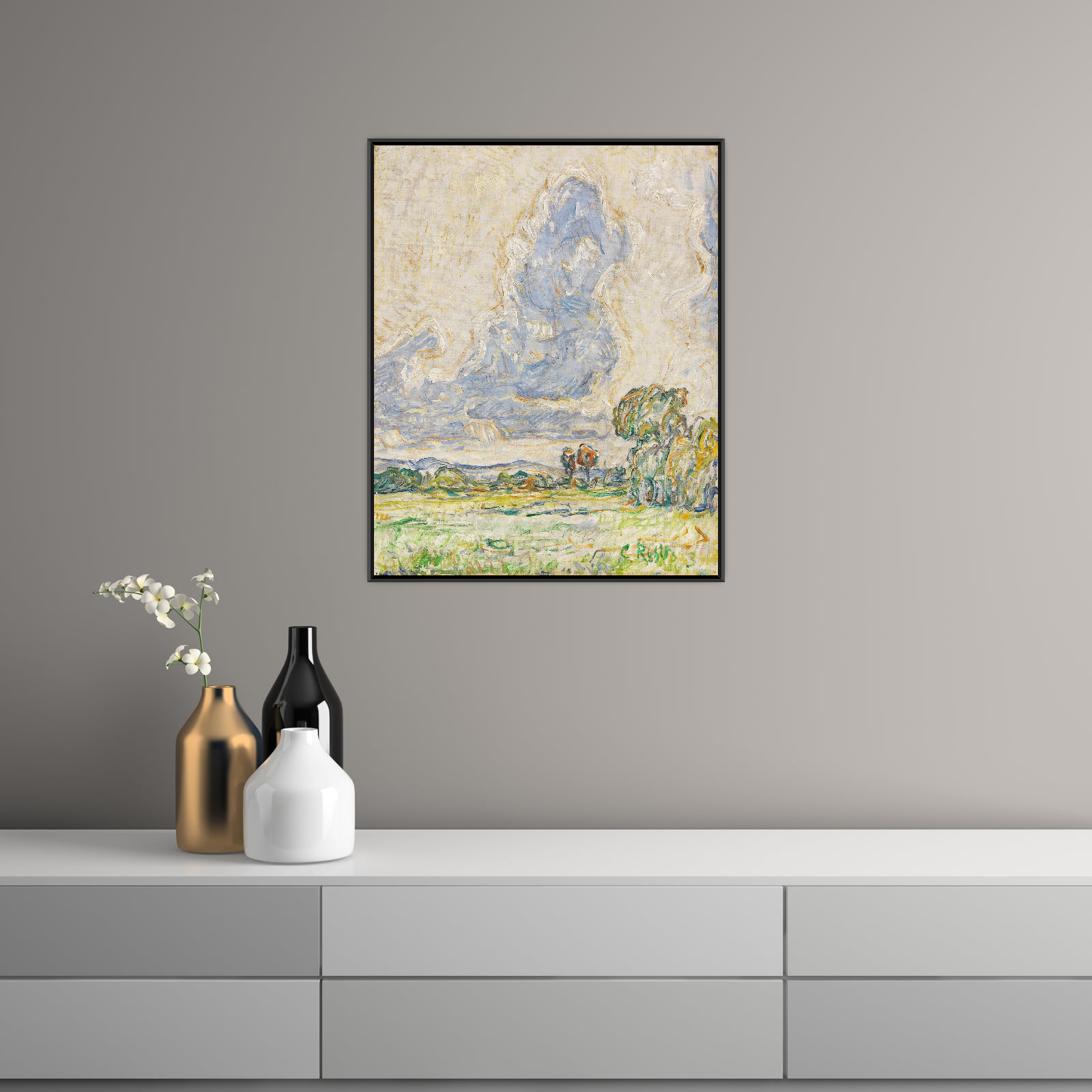 Umetnička slika Landschaft, Christian Rohlfs na platnu - NS Canvas Shop