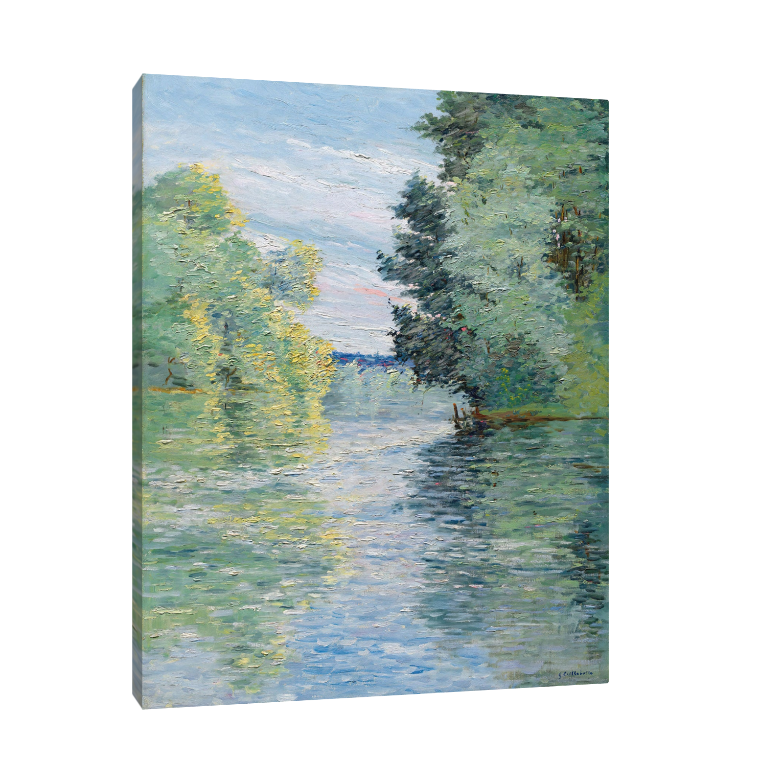 Umetnička slika Le Petit bras de la Seine à Argenteuil, Gustave Caillebotte na platnu - NS Canvas Shop