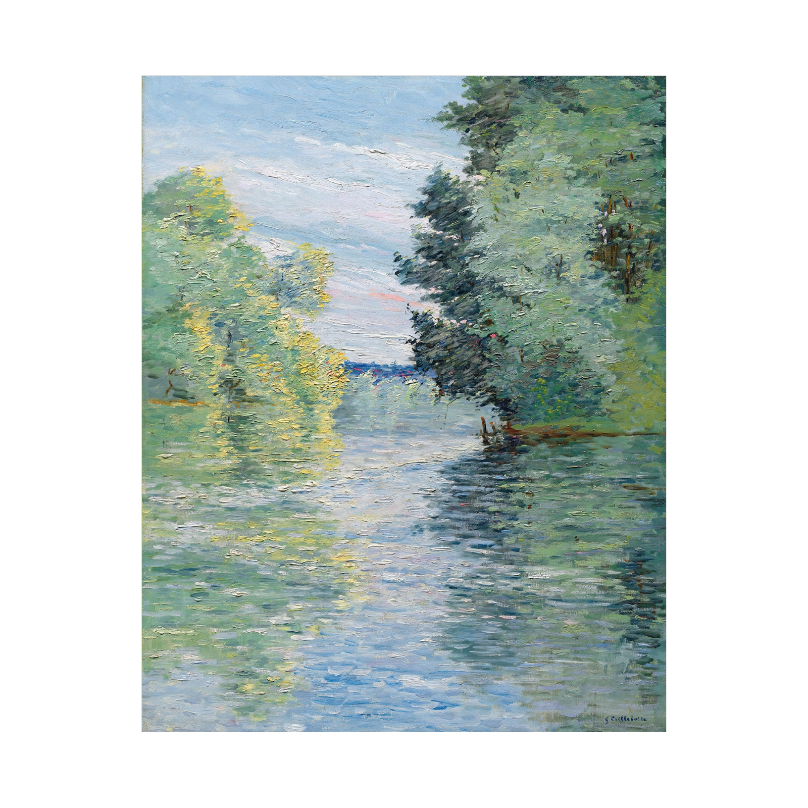 Umetnička slika Le Petit bras de la Seine à Argenteuil, Gustave Caillebotte na platnu - NS Canvas Shop