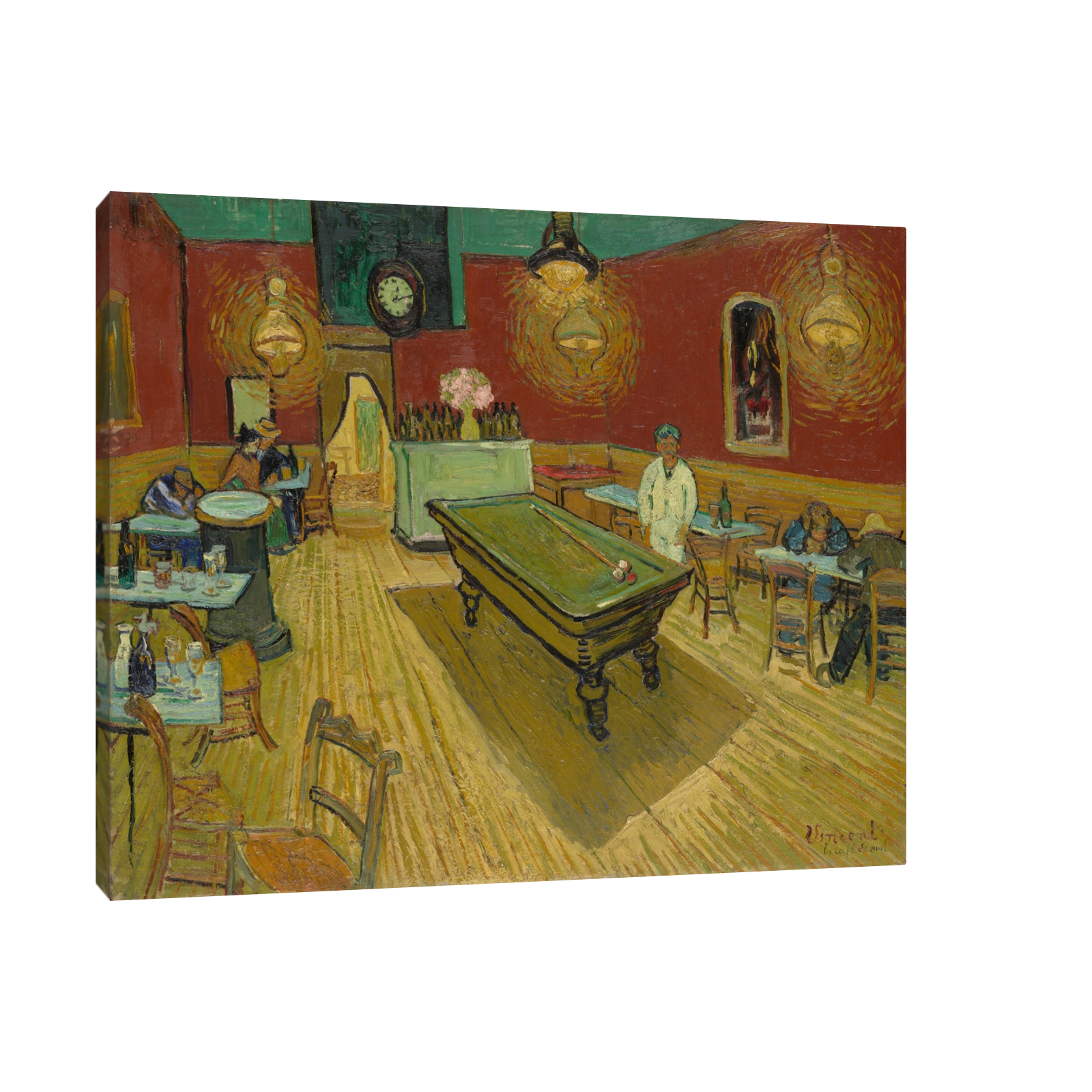 Umetnička slika Le café de nuit, Vincent van Gogh na platnu - NS Canvas Shop
