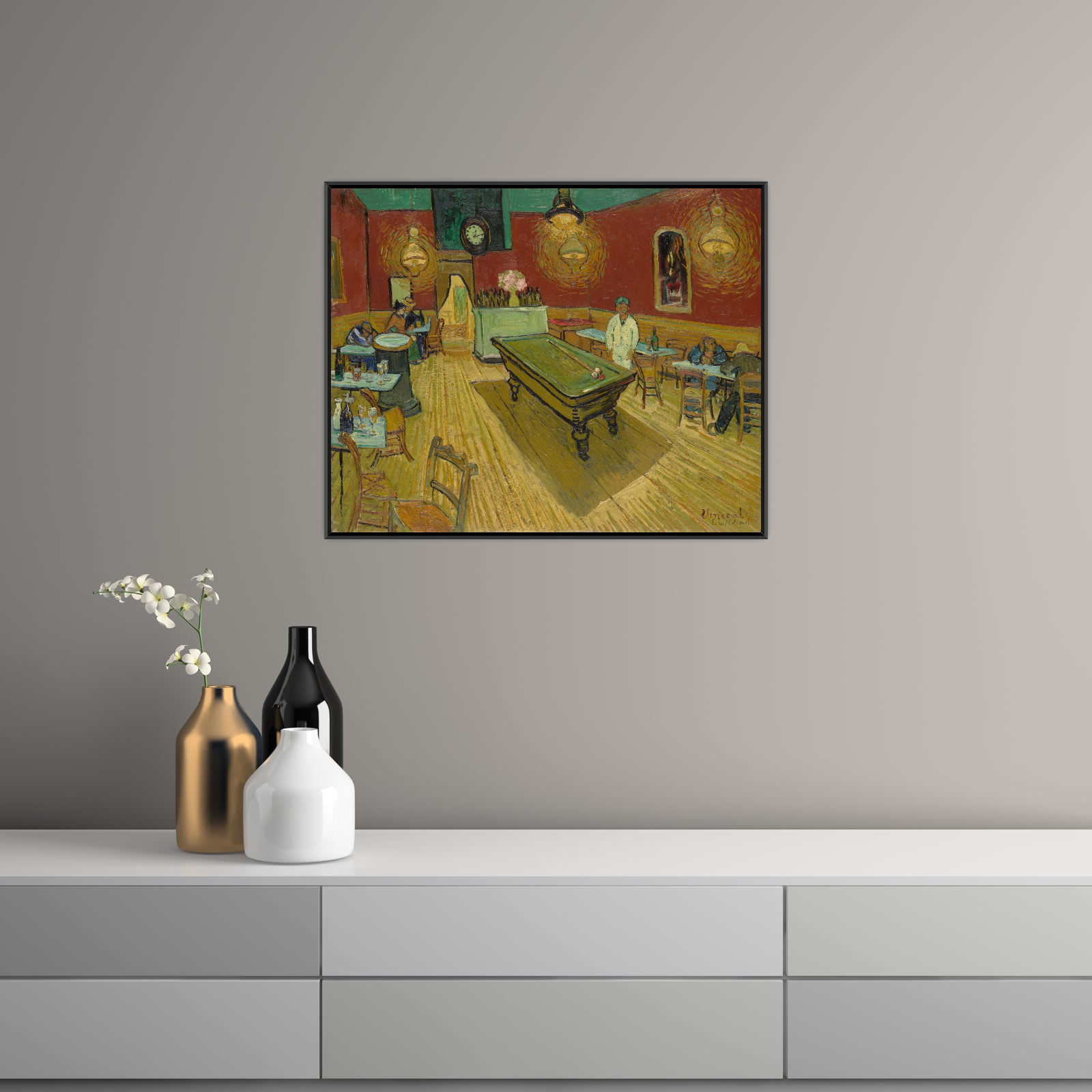 Umetnička slika Le café de nuit, Vincent van Gogh na platnu - NS Canvas Shop