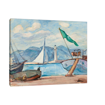Umetnička slika Le port de Saint-Tropez, Henri Lebasque na platnu - NS Canvas Shop