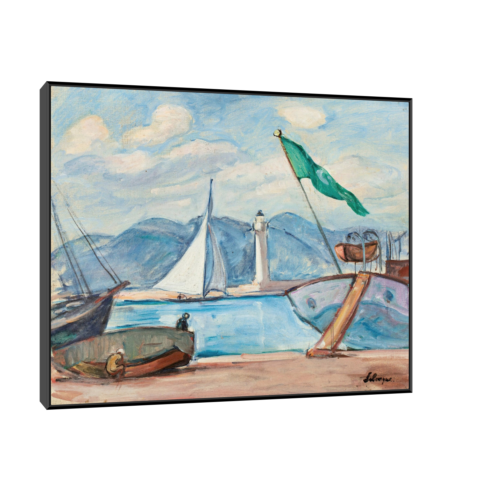 Umetnička slika Le port de Saint-Tropez, Henri Lebasque na platnu - NS Canvas Shop
