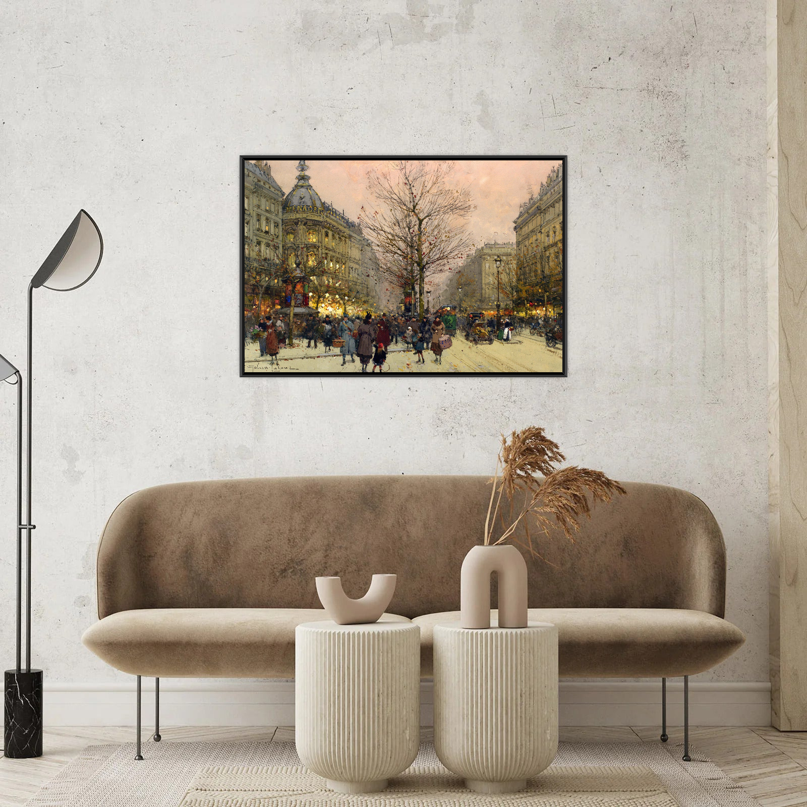 Umetnička slika Les Grands Boulevards, Paris,Eugène Galien-Laloue na platnu - NS Canvas Shop