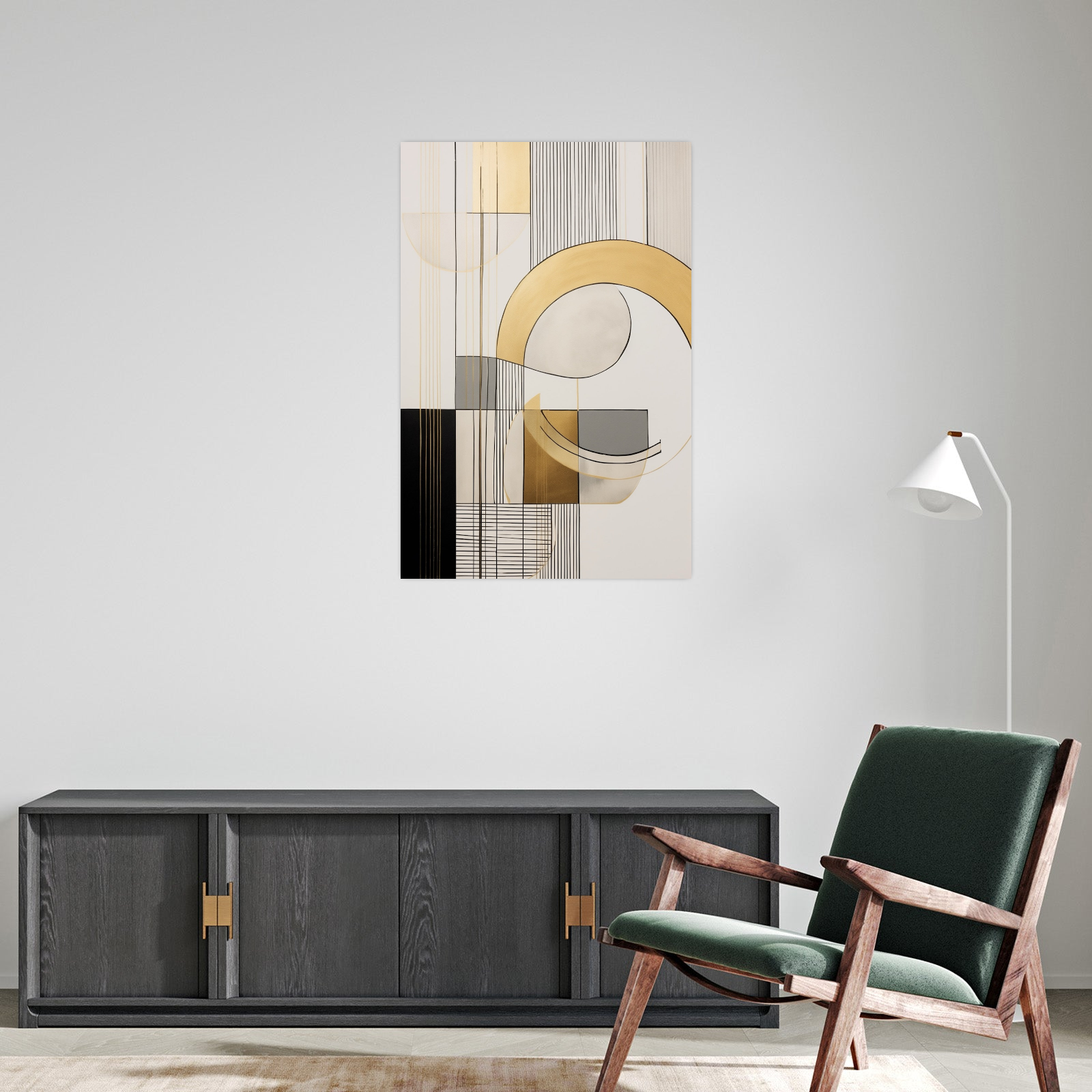 Umetnička slika Lirične linije na platnu - NS Canvas Shop