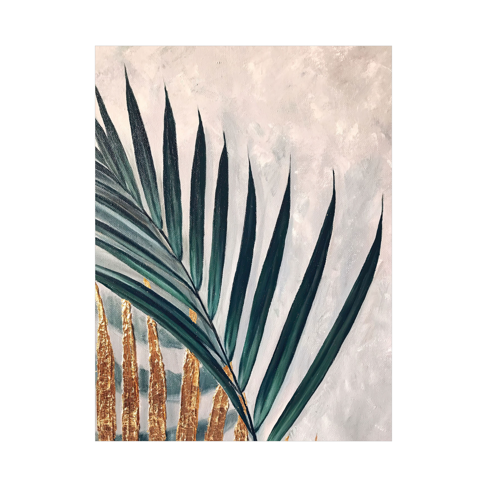 Umetnička slika Listovi palme na platnu - NS Canvas Shop