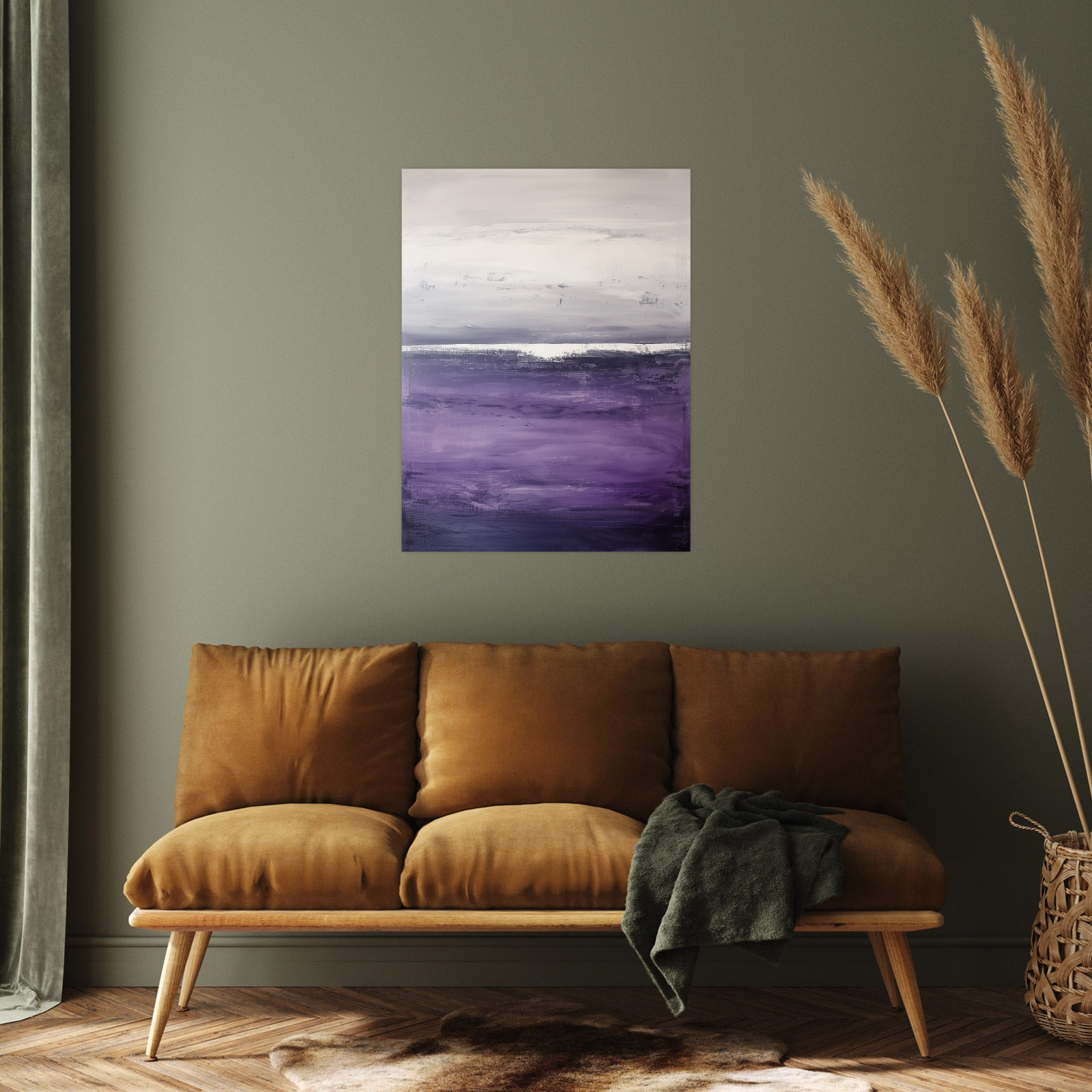 Umetnička slika Ljubičasti pejzaž II na platnu - NS Canvas Shop