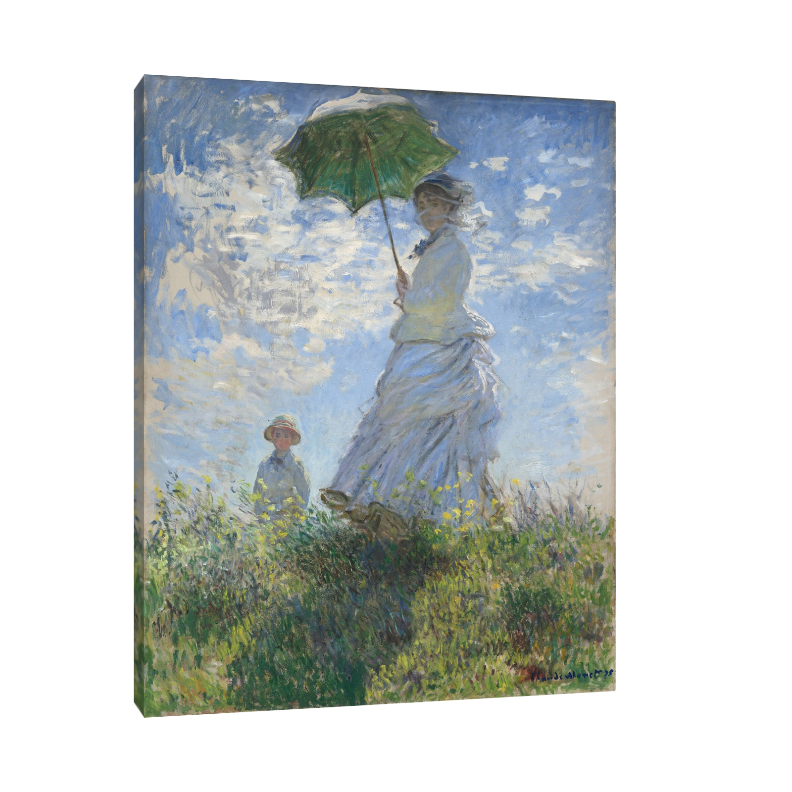 Umetnička slika Madame Monet and Her Son, Claude Monet na platnu - NS Canvas Shop