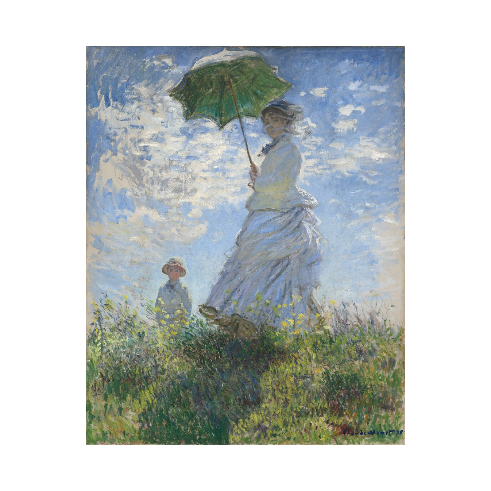 Umetnička slika Madame Monet and Her Son, Claude Monet na platnu - NS Canvas Shop