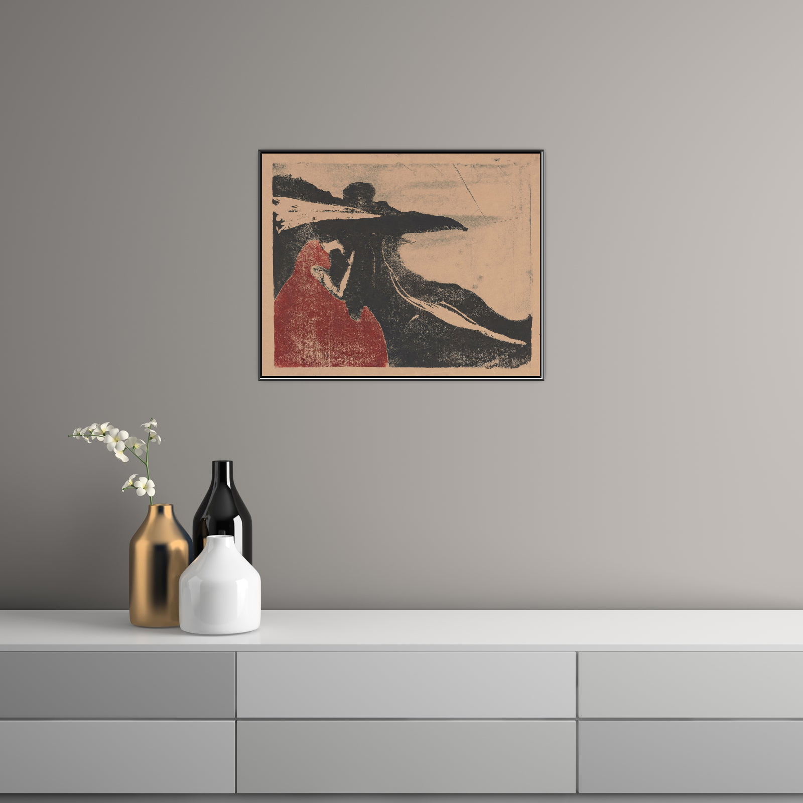 Umetnička slika Melancholy II, Edvard Munch na platnu - NS Canvas Shop