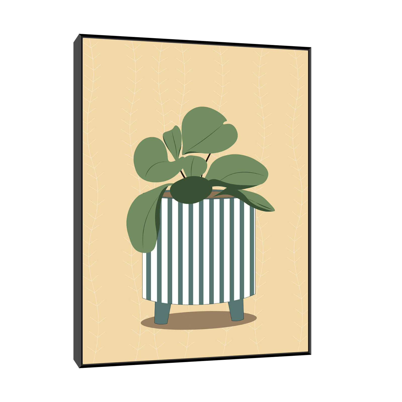 Minimalistička ilustracija biljke u saksiji II