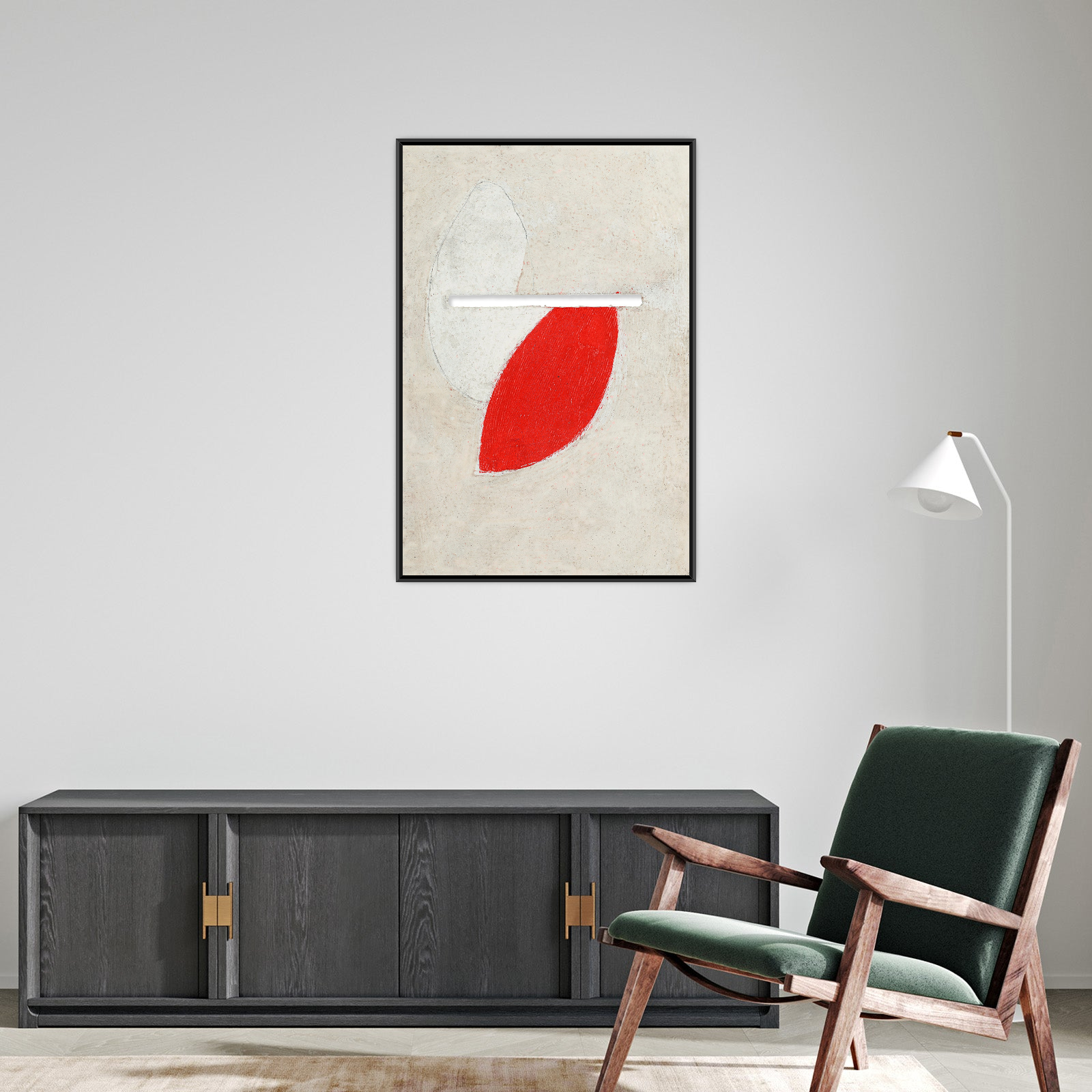 Umetnička slika Mit Schlitz, Kurt Schwitters na platnu - NS Canvas Shop