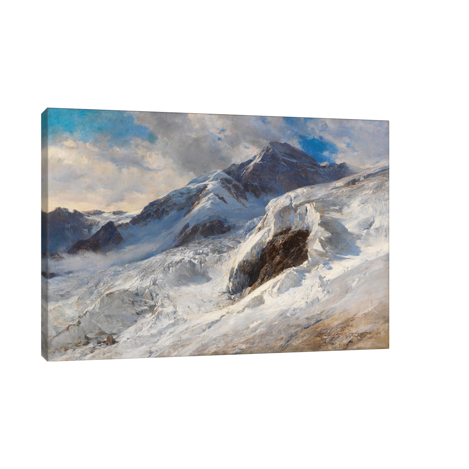 Umetnička slika Monte-Rosa, Edward Theodore Compton na platnu - NS Canvas Shop