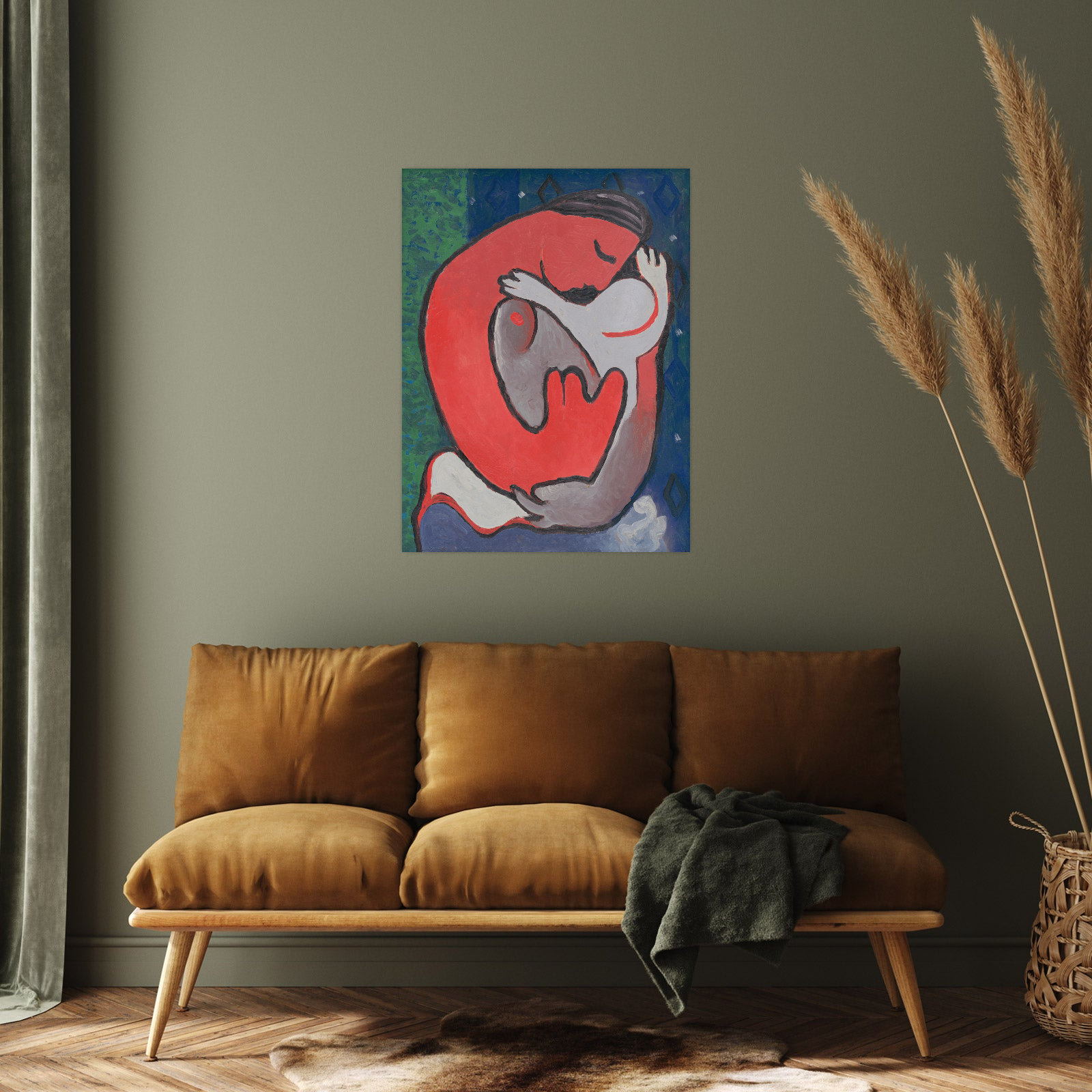 Umetnička slika Mother’s Embrace, Mikuláš Galanda na platnu - NS Canvas Shop