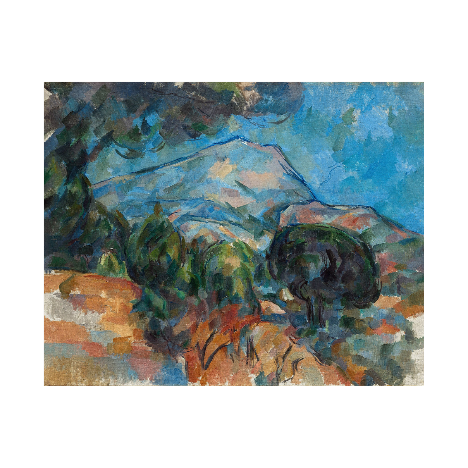 Umetnička slika Mount Sainte-Victoire, Paul Cézanne na platnu - NS Canvas Shop