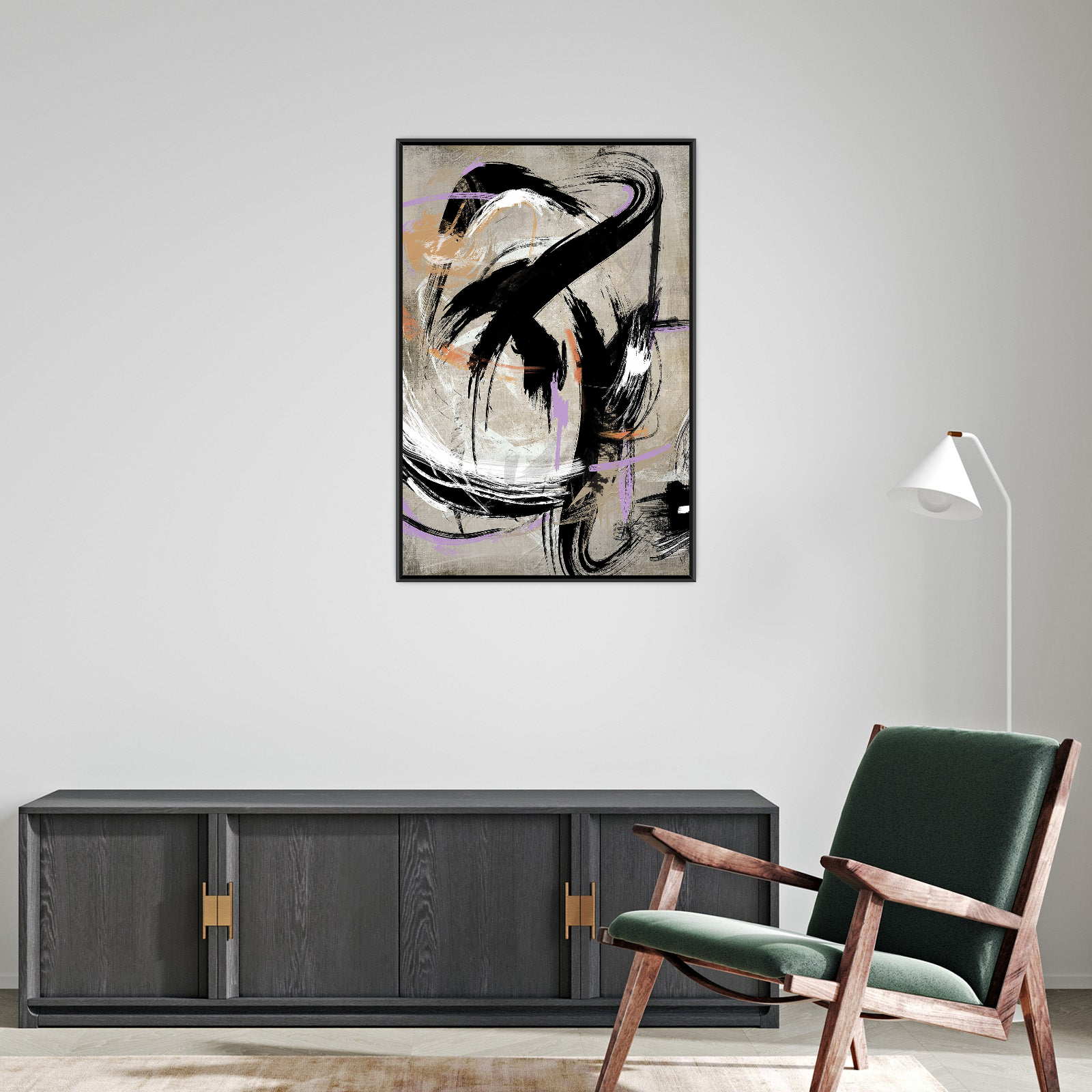Umetnička slika Mreža Linija na platnu - NS Canvas Shop