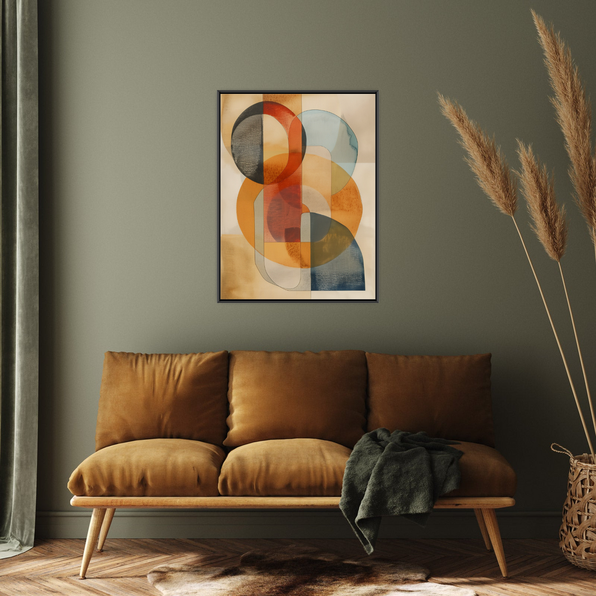 Umetnička slika Oble forme na platnu - NS Canvas Shop