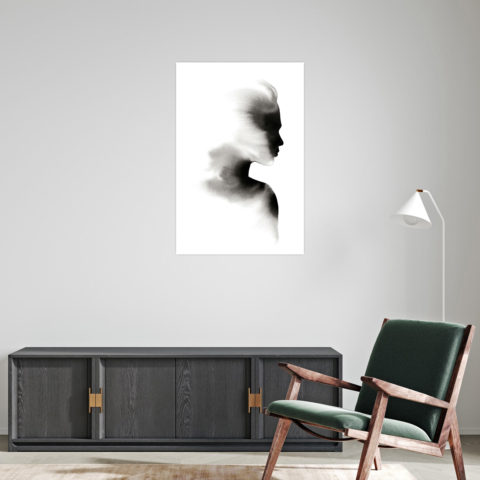 Umetnička slika Obris na platnu - NS Canvas Shop