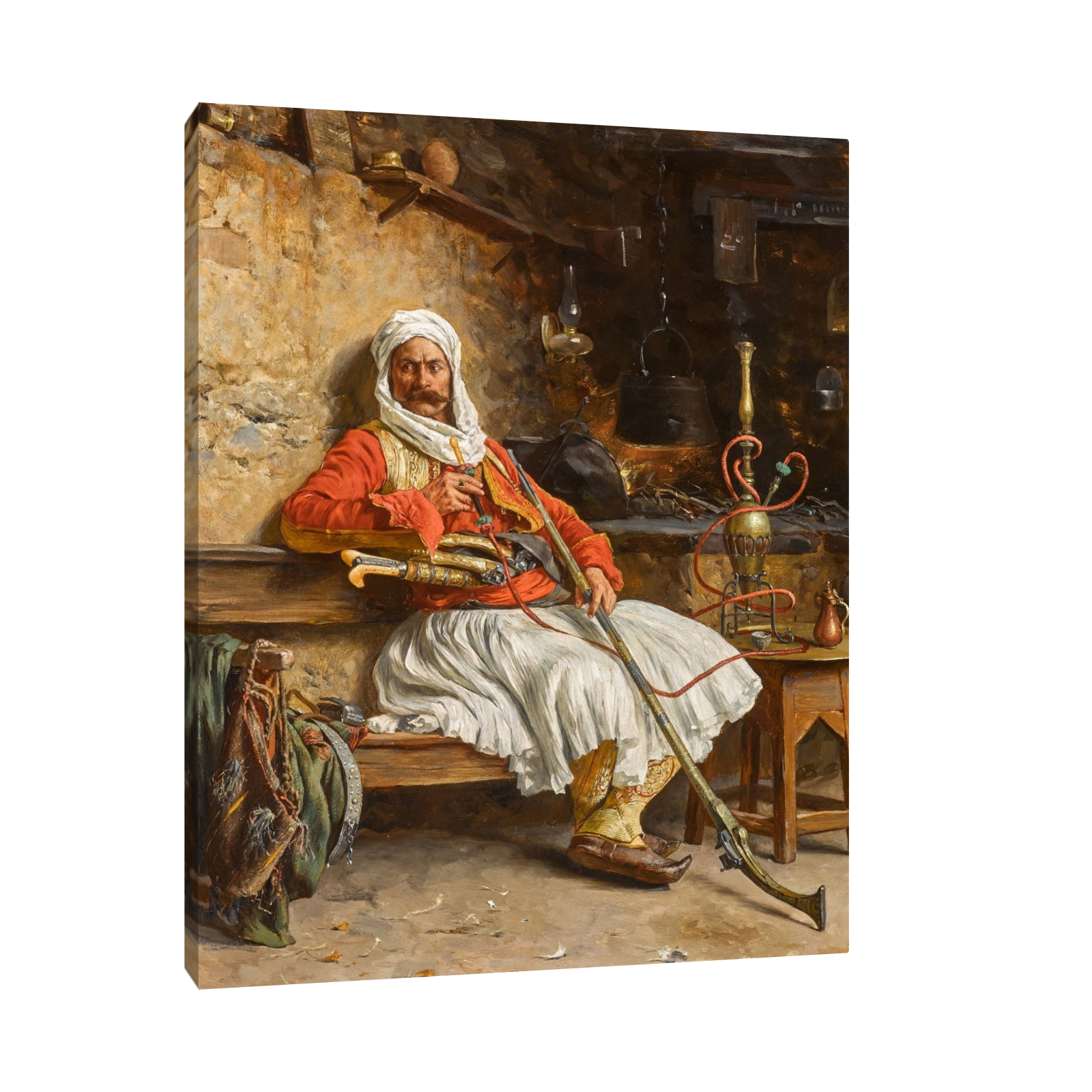 Umetnička slika Odmor bašibozuka, Paja Jovanović na platnu - NS Canvas Shop