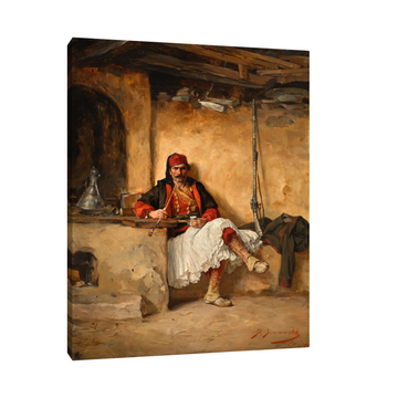Umetnička slika Odmor bašibozuka, Paja Jovanović na platnu - NS Canvas Shop