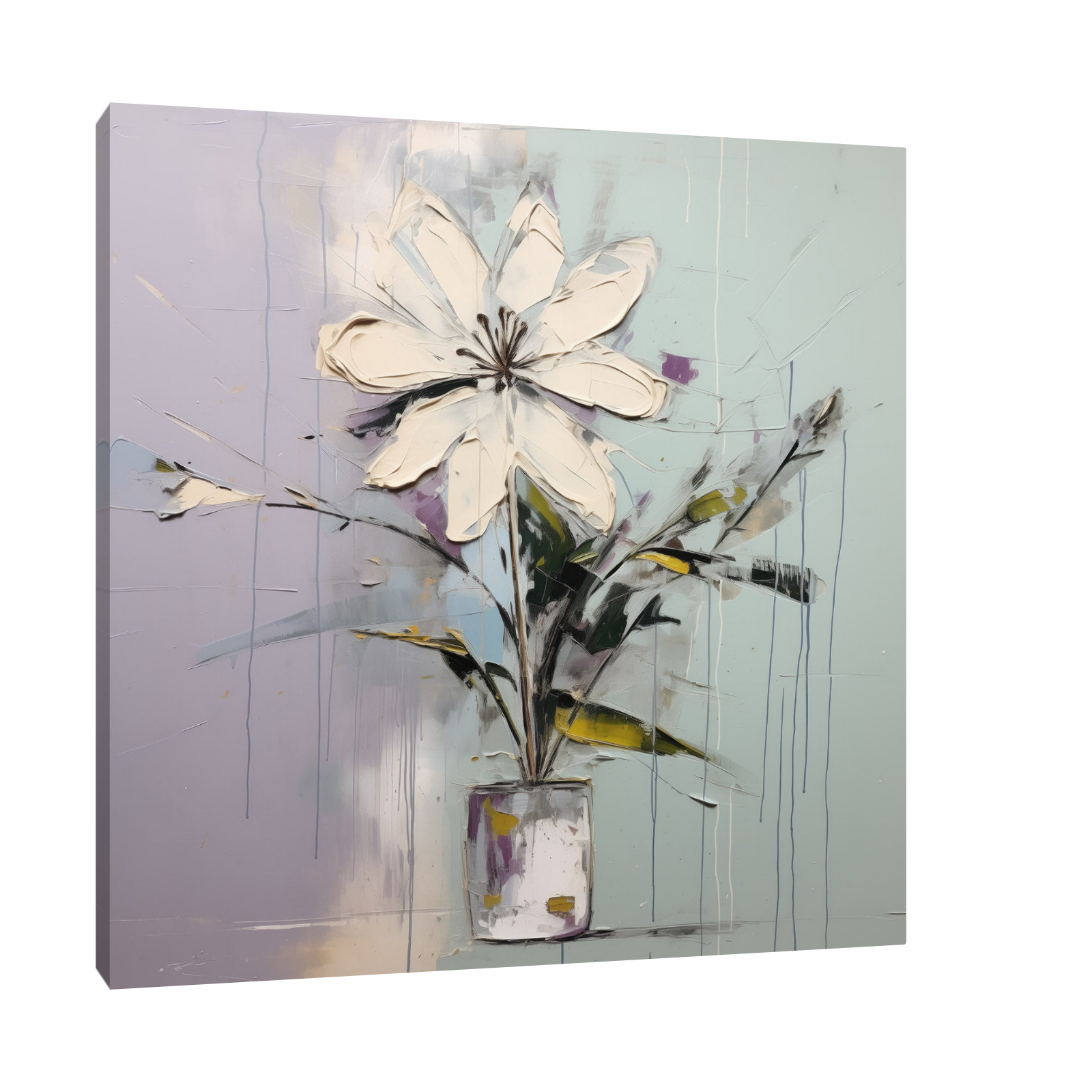 Umetnička slika Pastelni cvet III na platnu - NS Canvas Shop