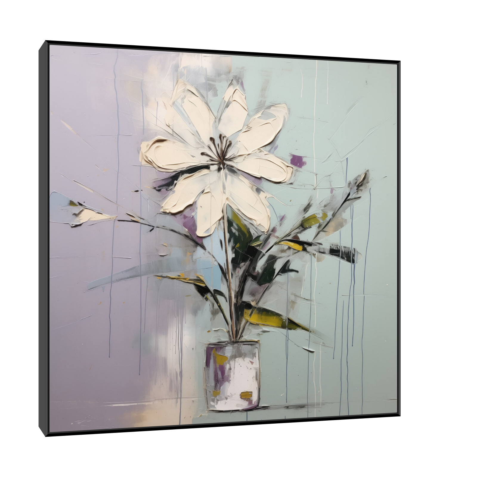 Umetnička slika Pastelni cvet III na platnu - NS Canvas Shop