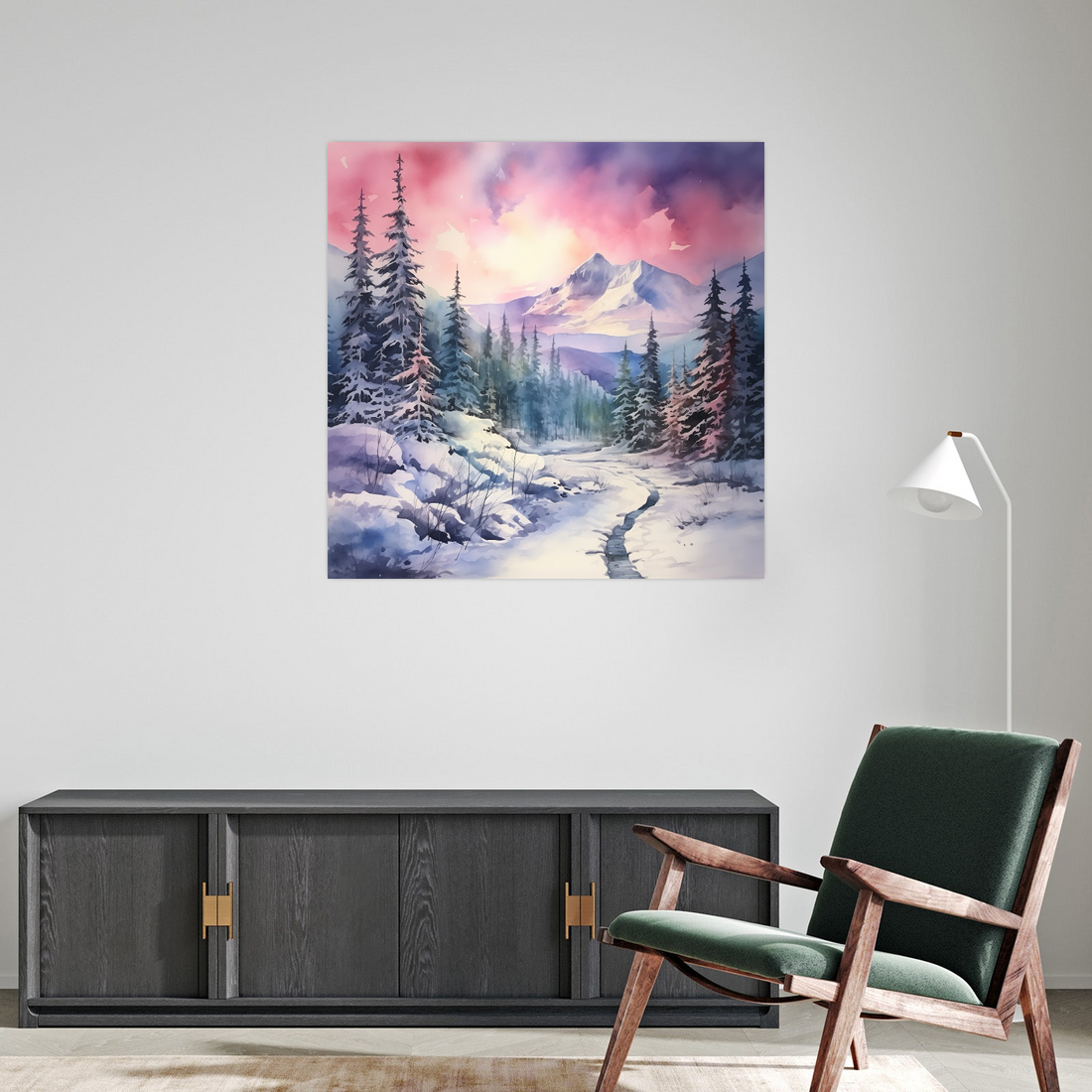 Umetnička slika Planinski pejzaž na platnu - NS Canvas Shop