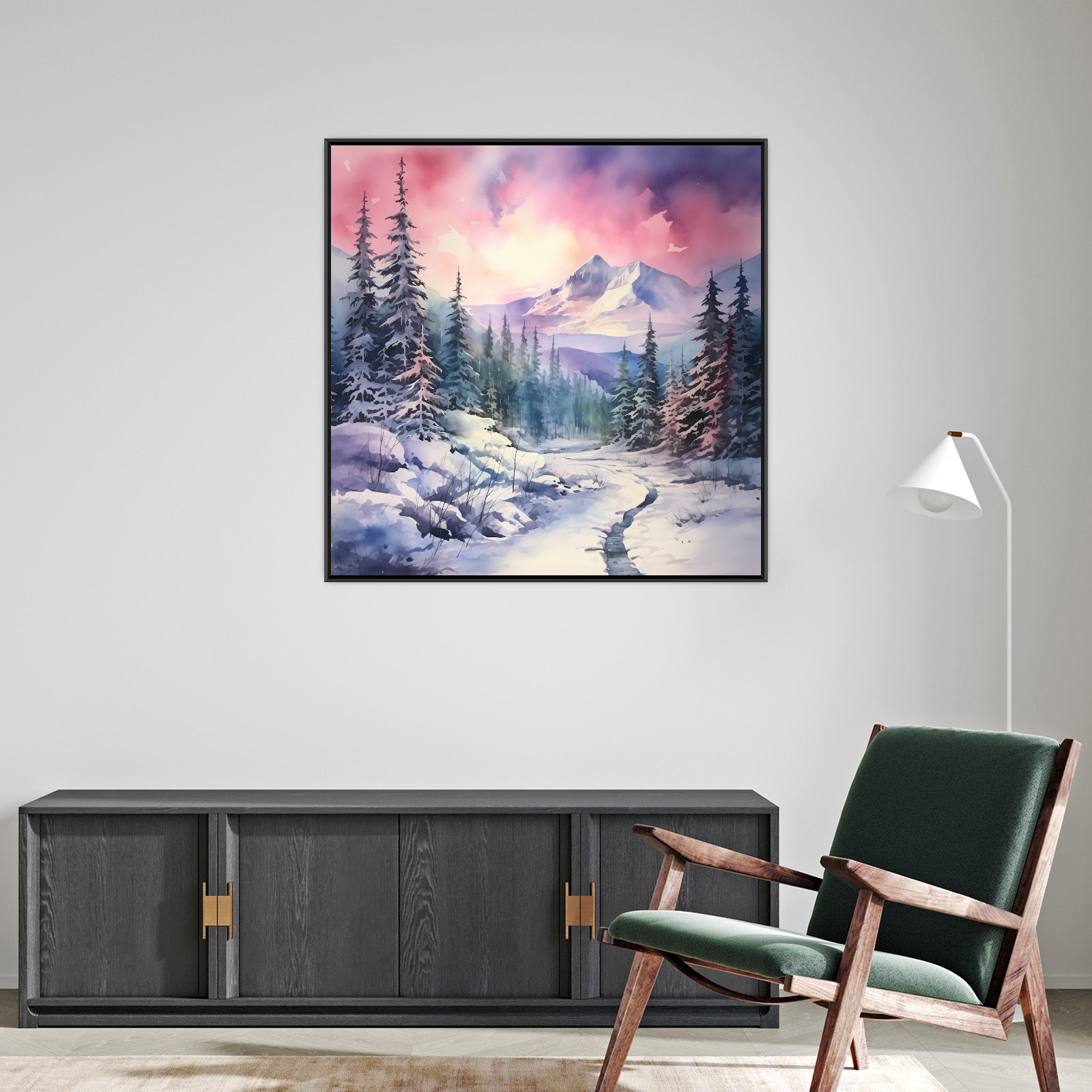 Umetnička slika Planinski pejzaž na platnu - NS Canvas Shop