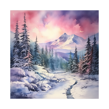 Umetnička slika Planinski pejzaž na platnu - NS Canvas Shop