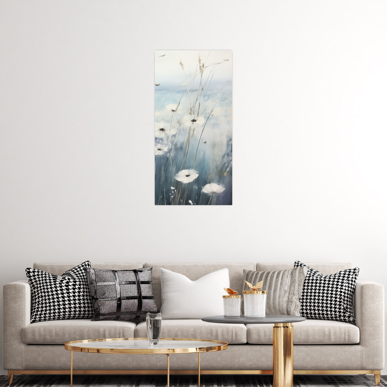 Umetnička slika Plava harmonija III na platnu - NS Canvas Shop