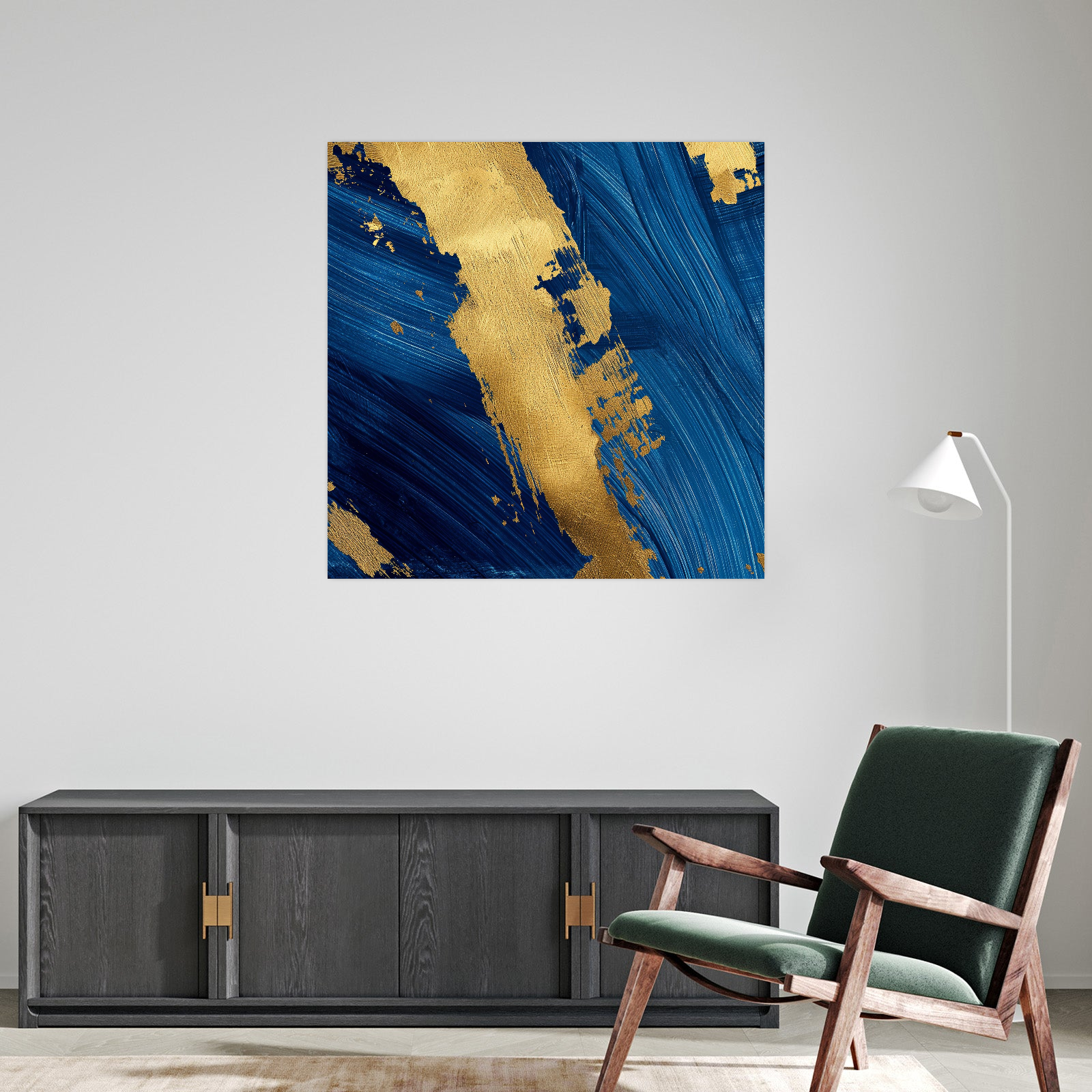 Umetnička slika Plava mašta na platnu - NS Canvas Shop
