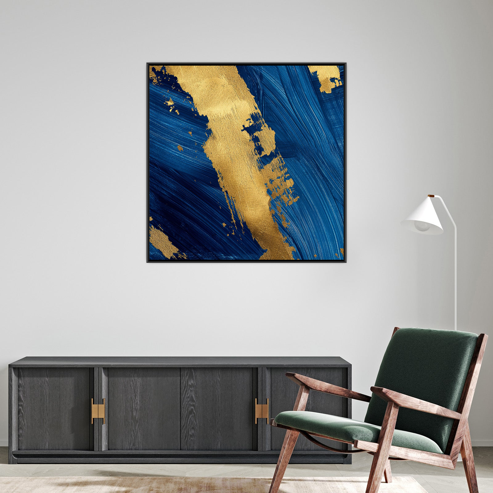 Umetnička slika Plava mašta na platnu - NS Canvas Shop