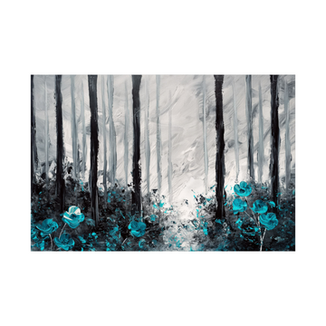 Umetnička slika Plava šuma na platnu - NS Canvas Shop